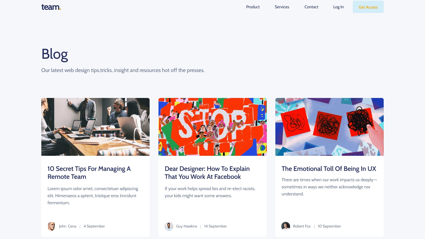 Blog Web Design Dream Digital Design